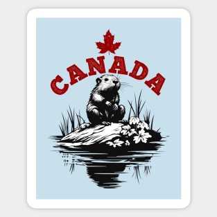 Canadian Beaver Sticker